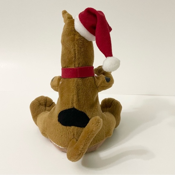 Gemmy Scooby Doo Christmas Dog Plush Singing Dancing Candy Cane Santa Hat - Picture 7 of 17